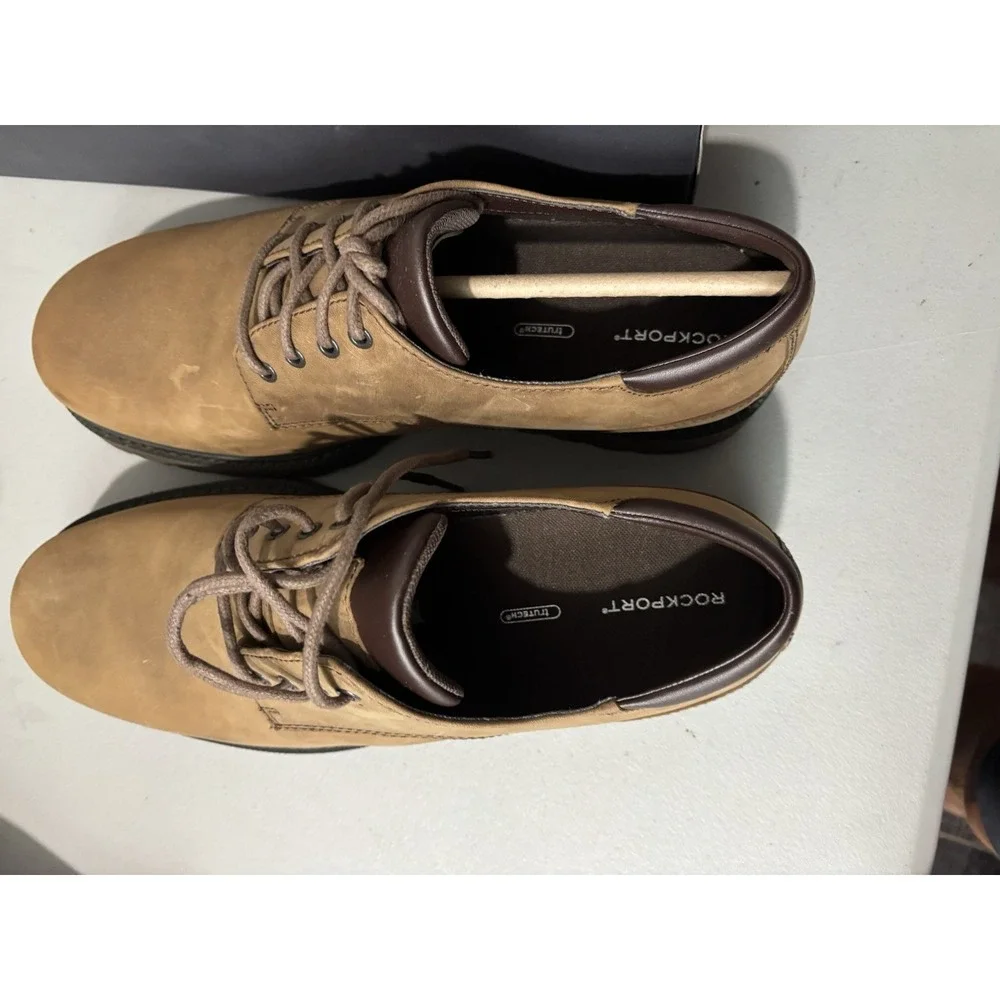 Rockport shoes 13W North field Waterproof Brown Leather Lace Up NIB